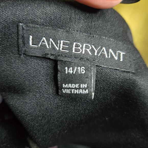 Lane Bryant Floral Foil Fit & Flare Knee Length Dress Size 14/16 NWOT - Picture 5 of 5